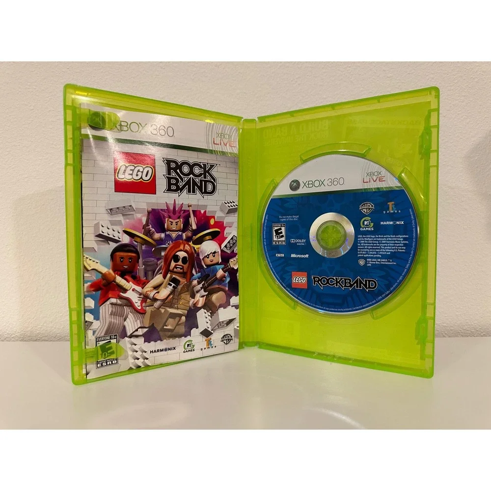 LEGO Rock Band Xbox 360 Complete CIB w/ Manual Tested Harmonix WB 2009